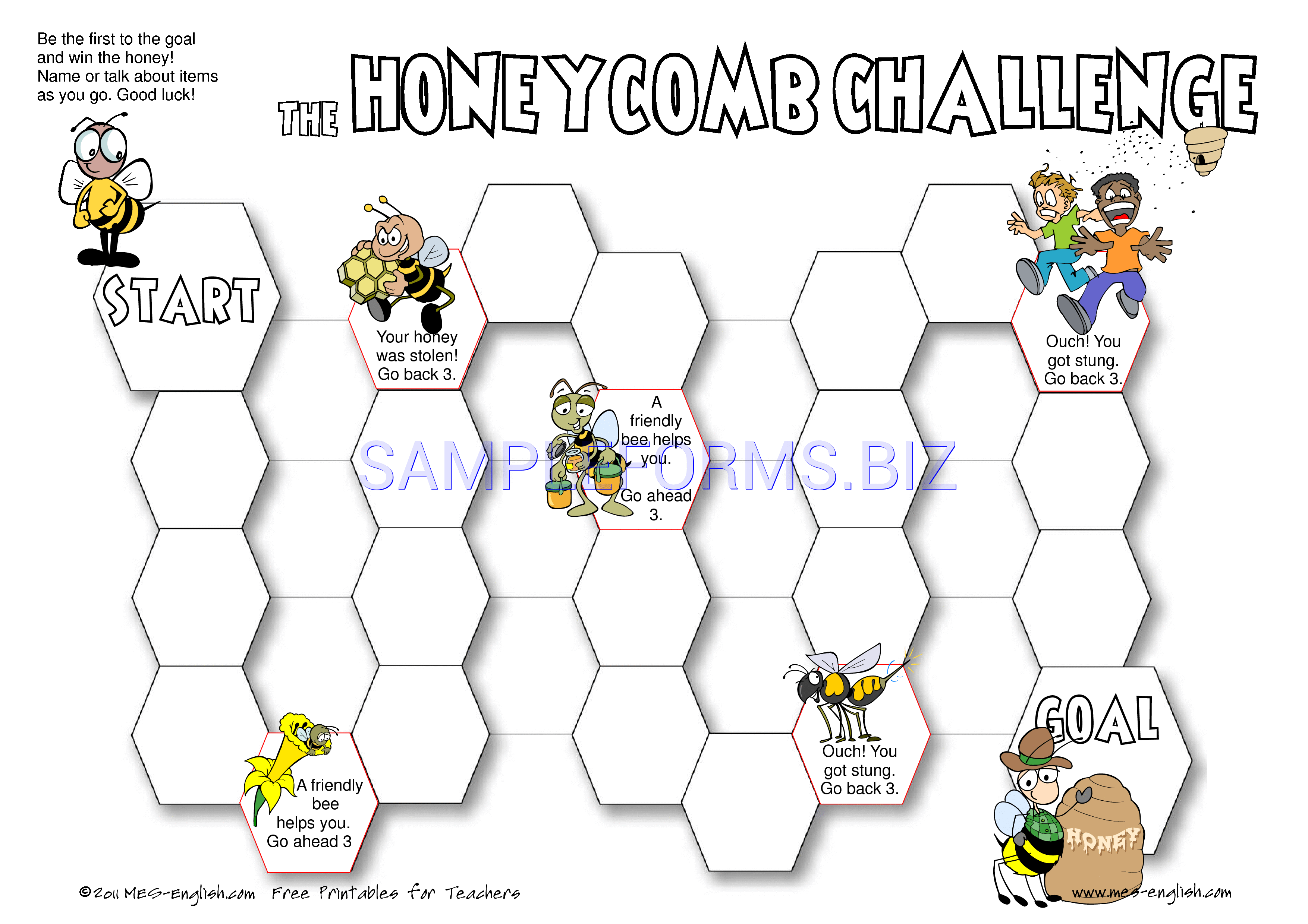 Preview free downloadable Game Board Template 2 in PDF (page 1)